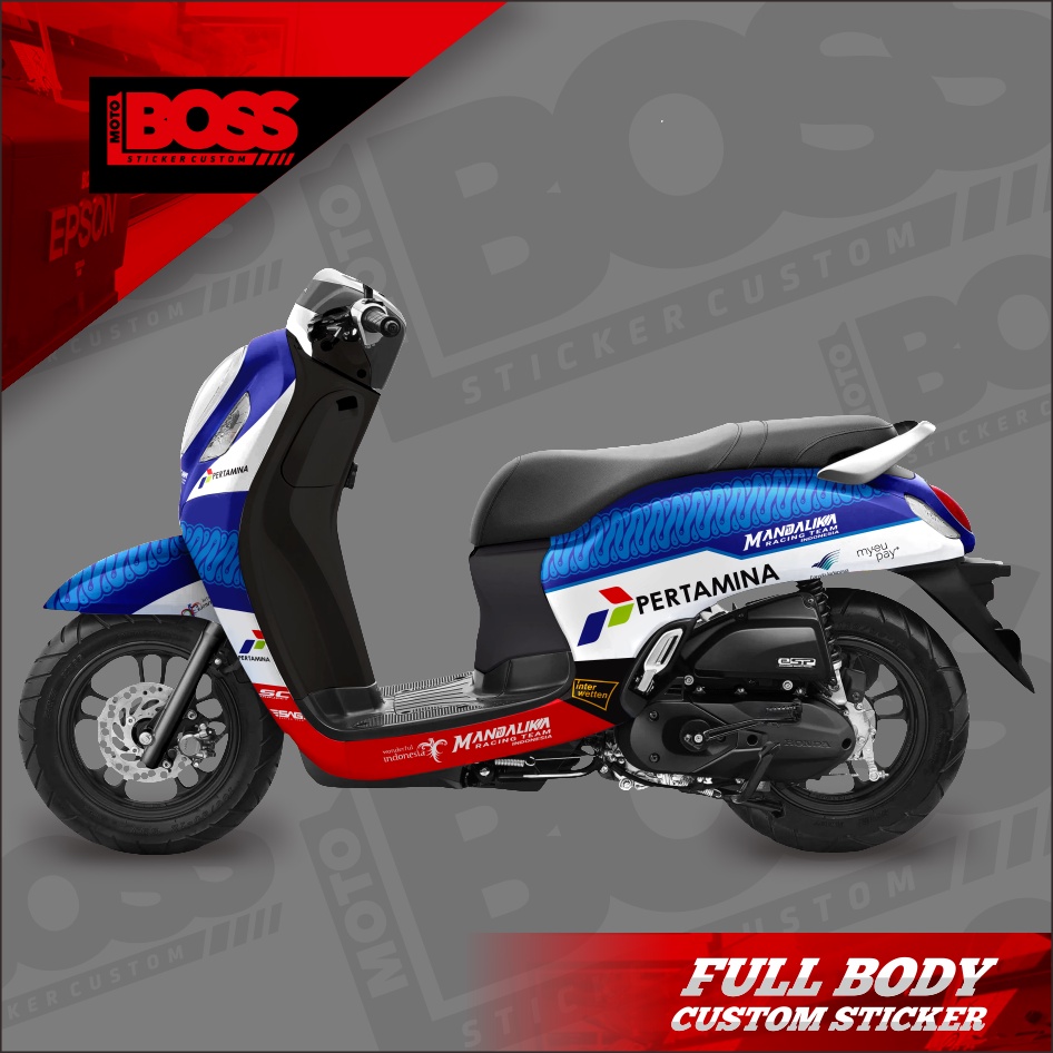 Decal Stiker Sticker Honda Scoopy 2021 2022 Full Body Dekal Stiker Custom New Scoopy 2021 2022 Strip