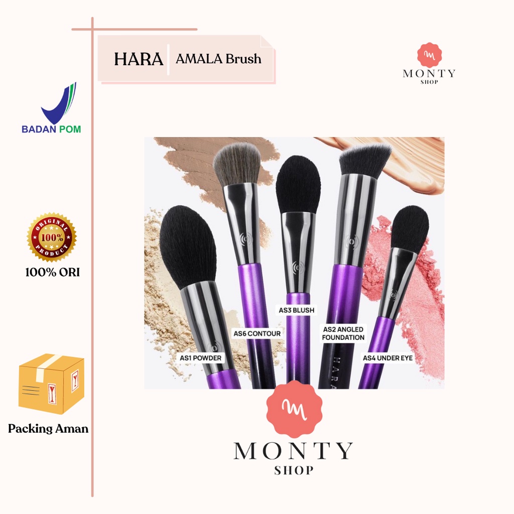 Jual Hara Amala Face Brush Kuas Makeup Foundation Blush Contour