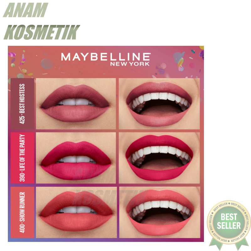 MAYBELLINE SuperStay Matte Ink Lip Matte BPOM - anam_kosmetik