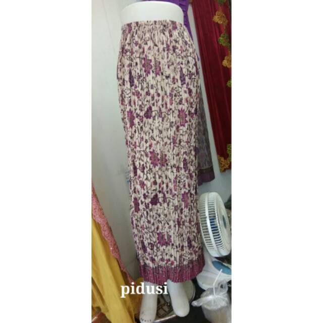 Rok plisket dusty