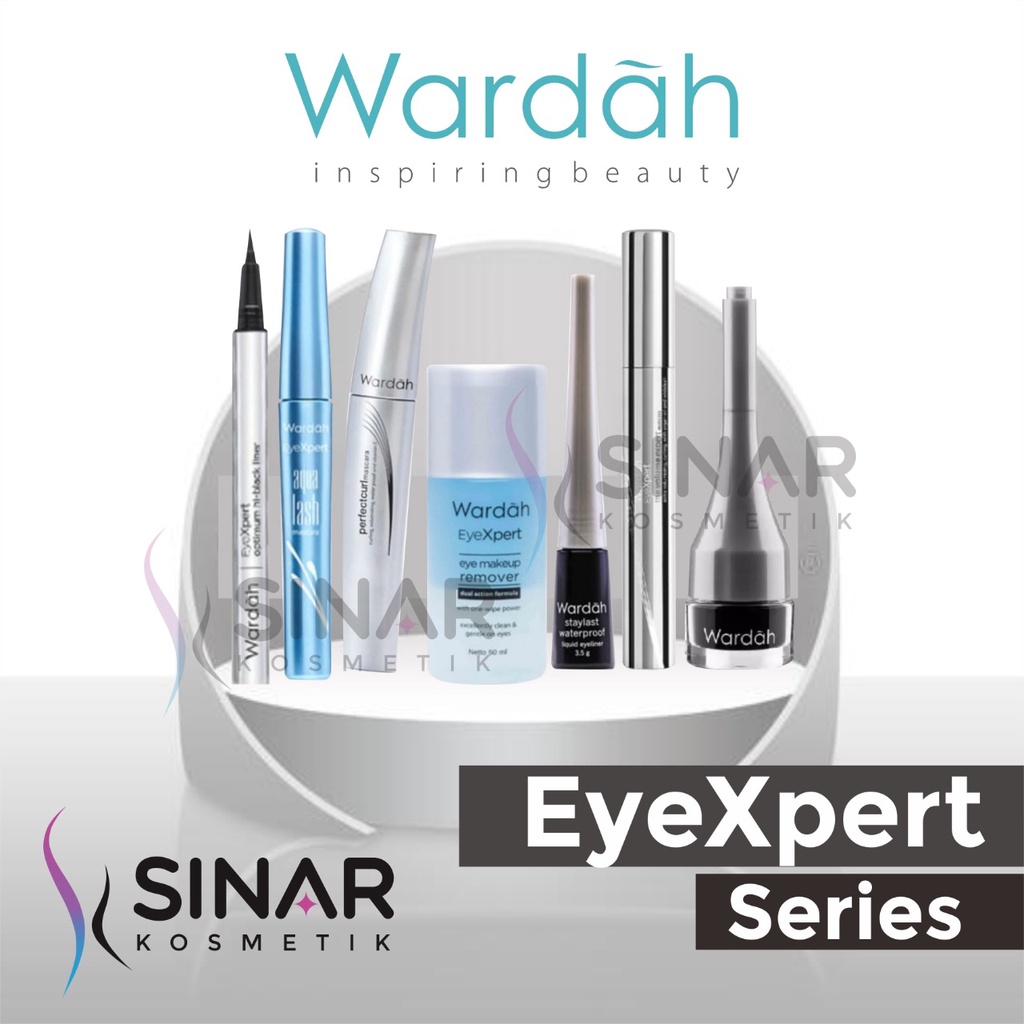 ✦SINAR✦ Wardah EyeXpert - Aqualash Mascara - Perfectcurl Mascara - Volume Mascara - Optimum Hi Black Liner - Staylast Liquid Liner - Eyebrow Brown - Eyebrow Black - Remover - Matic Brow Definer