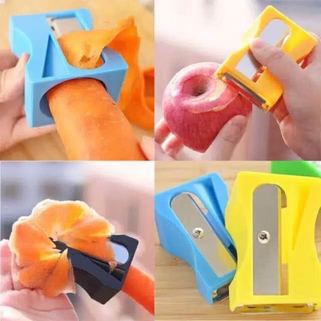 Peeler / Pengupas Kulit Buah Wortel Motif Serutan Pensil