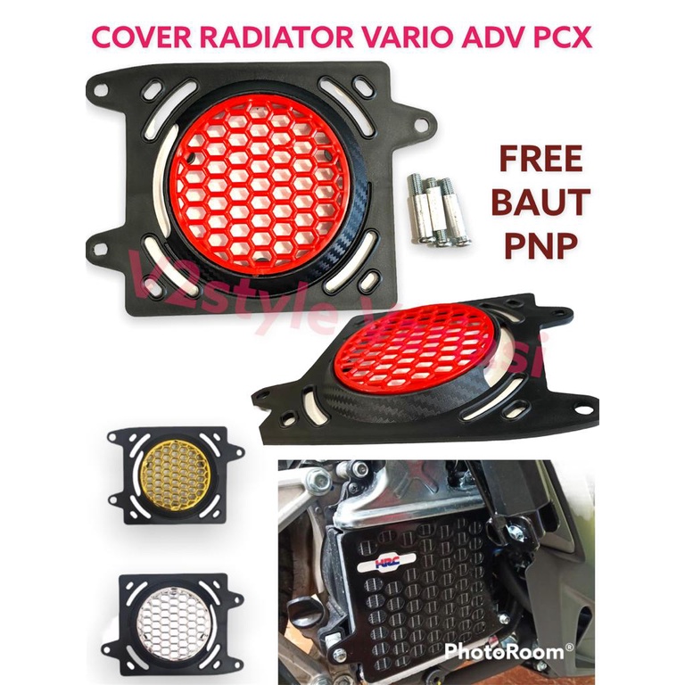 COVER RADIATOR VARIO 125 150 ADV PCX KARBON PNP VARIASI KIPAS TUTUP RADIATOR HONDA VARIO LED NEW SET BAUT BOSHING BOSH PNP TINGGAL PASANG VARIASI RADIATOR VARO ADV PCX CARBON MOSCOW ANTI LUNTUR ANTI LUMER  Cover radiator VARIO PCX TUTUP MOSCOW ORI