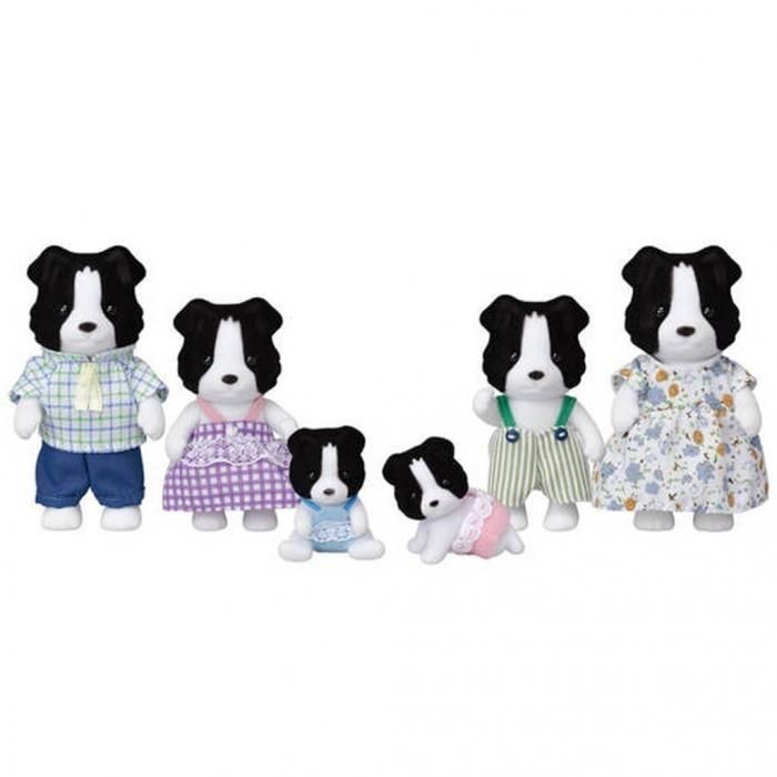 LIMITED SYLVANIAN FAMILIES - BORDER COLLIE FAMILY CELEBRATION - Mainan - Boneka - Figure - Hadiah