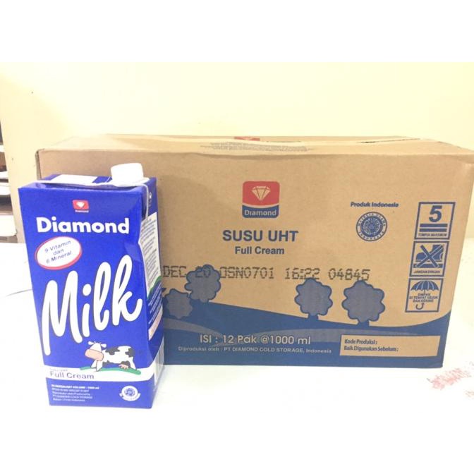 

READY COD Susu UHT Diamond 1L - KARTONAN GRAB GOJEK
