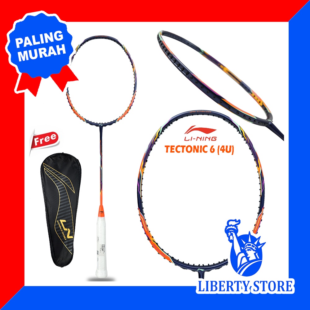 Raket Badminton ORIGINAL LINING TECTONIC 6 + TAS