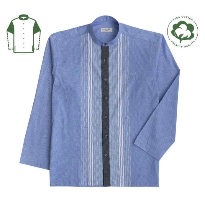 CROCODILE Baju Koko Pria Dewasa 0894 Lengan Panjang Katun Original