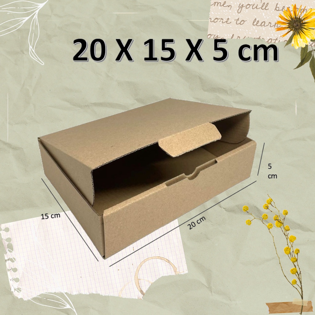 

Box 20x15x5 (MIN ORDER 3 PCS) Kardus hampers giftbox die cut kotak pizza untuk bungkus baju buku