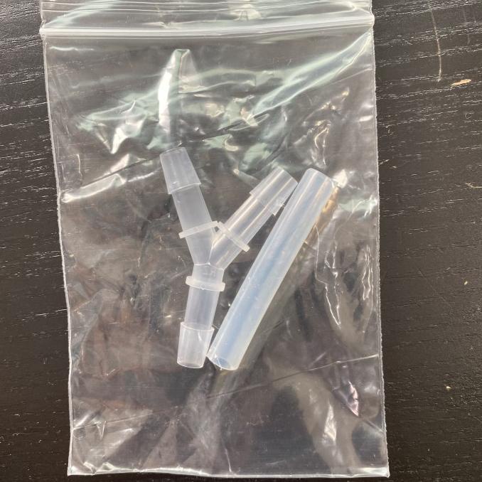 Konektor 3 Arah Bentuk Y Transparan Untuk Selang Oksigen Connector