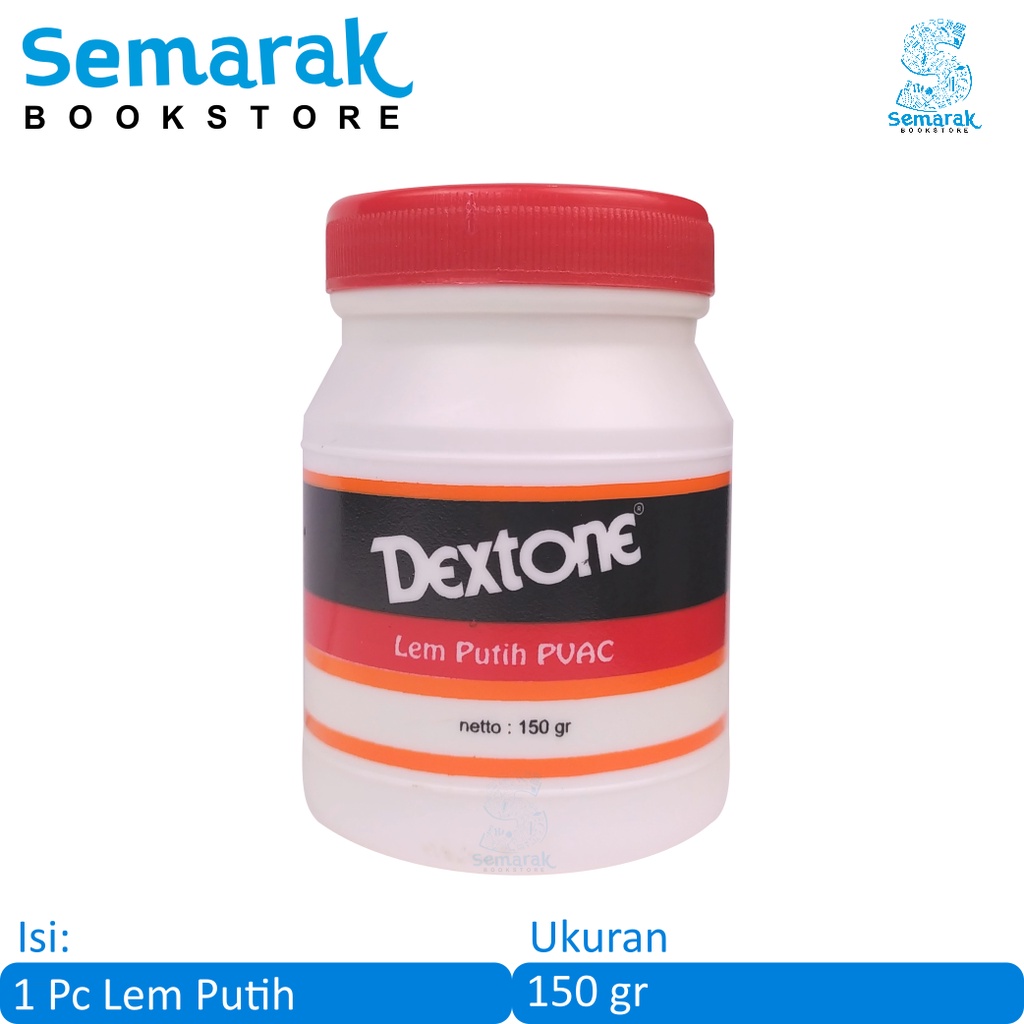 

Dextone White Glue Lem Putih PVAC 150 g [1 Pc]