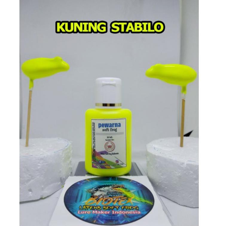 

Pewarna Lateks KUNING STABILO kemasan 30 ml (KODE 76)