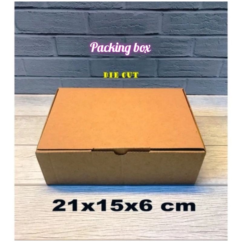 

Kardus uk.21x15x6 cm box/karton die cut untuk packing dll