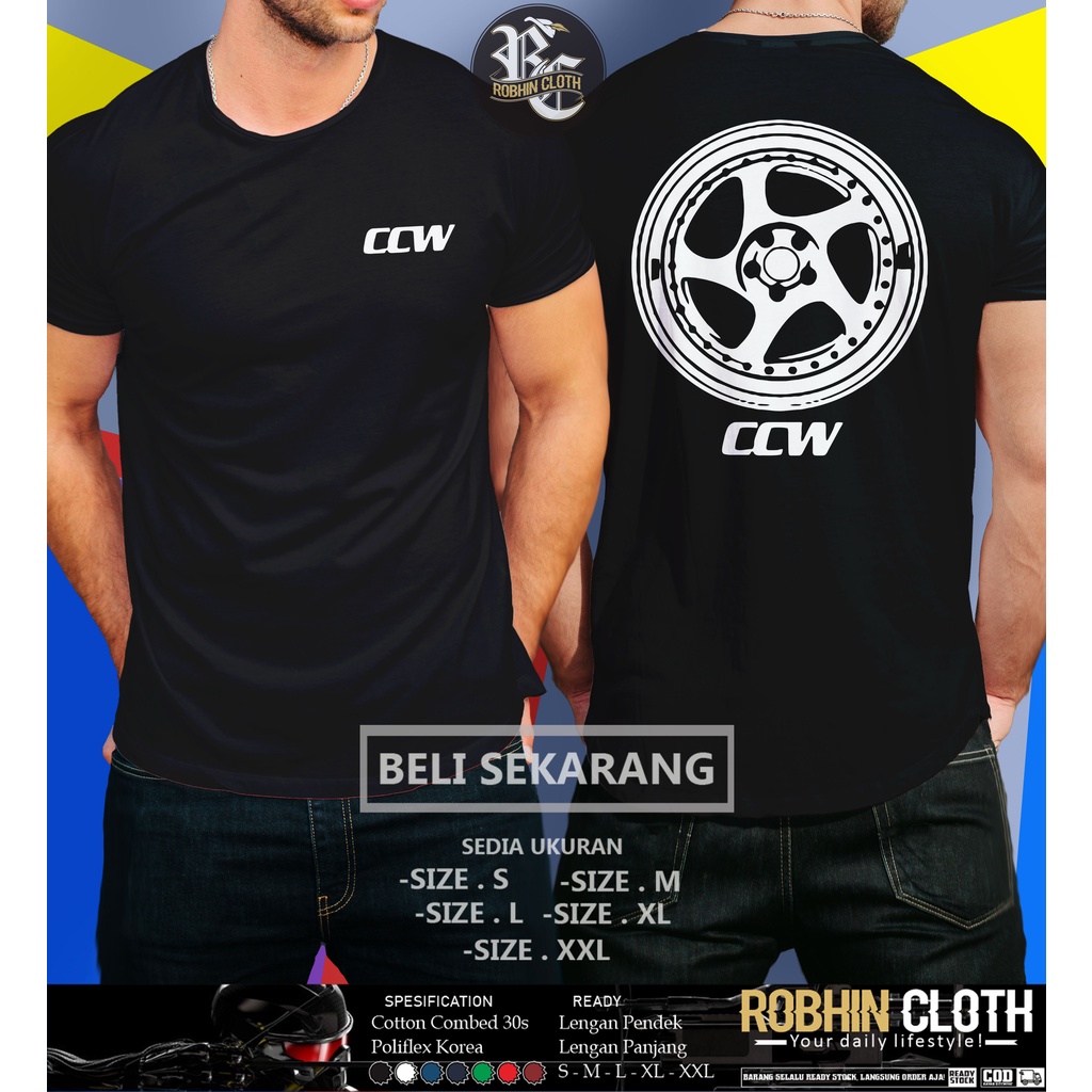 Kaos Baju Velg CCW LM5T Kaos Otomotif Kaos Racing