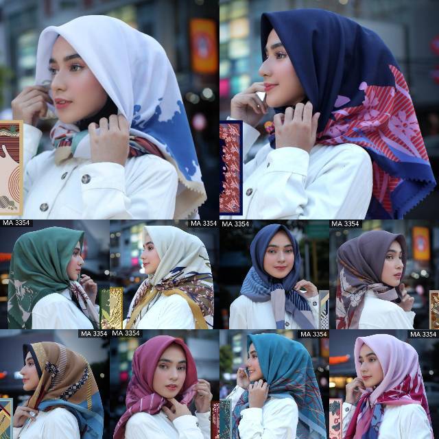 Senorita Laser Cut Azara jilbab hijab krudung kerudung segi empat motif