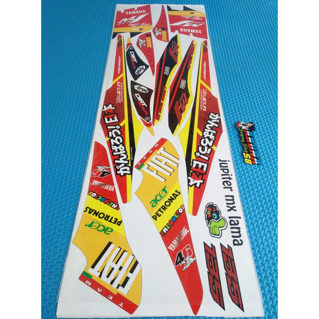 Striping Sticker Lis Motor Variasi Jupiter MX Old FIAT