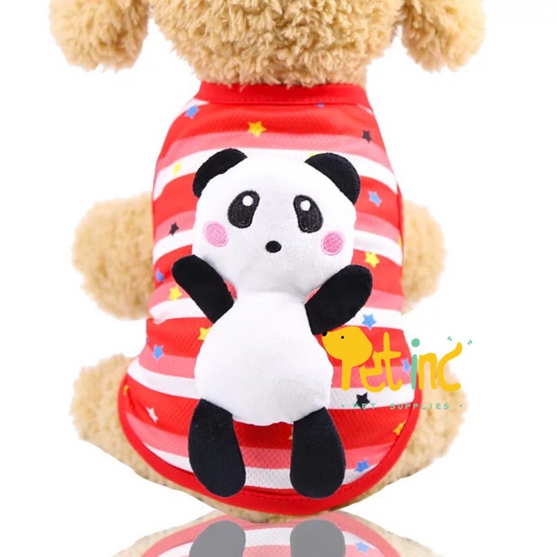 panda doll tee red