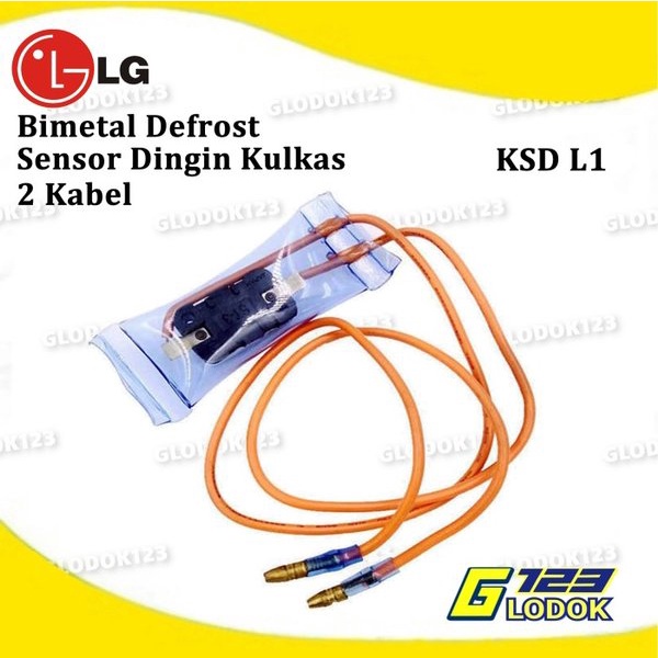 Defrost Bimetal Fuse Dingin Kulkas 2 Kabel ST3 Orange N13-4 8115 Ori