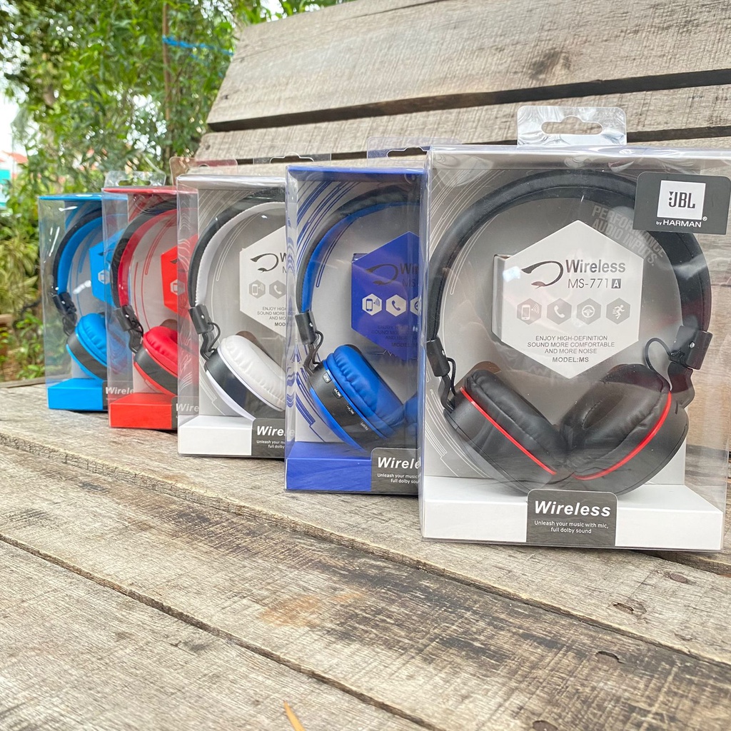 HEADSET - HEADPHONE - BANDO BLUETOOTH J - MS771 EXTRA BASS