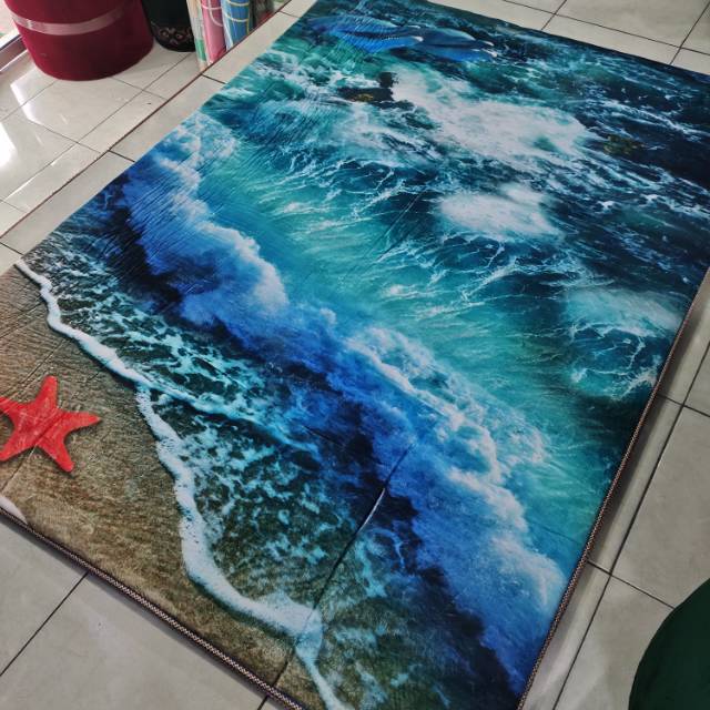 Karpet Malaysia 3D Size 140x190 Anti Selip Tebal 20Mm