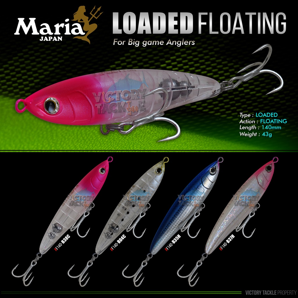 Umpan Pancing Lure MARIA LOADED 140MM 43GRAM FLOATING ACTION