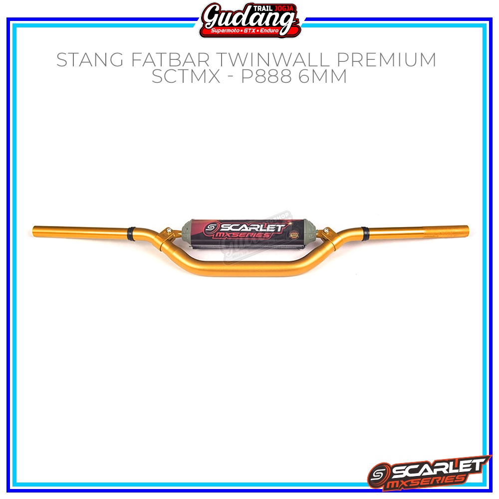 Stang Fatbar Setang Scarlet MX Twinwall 5 mm TRAIL SUPERMOTO KLX 150 BIGFOOT/DTRACKER CRF 150 L WR155 KTM