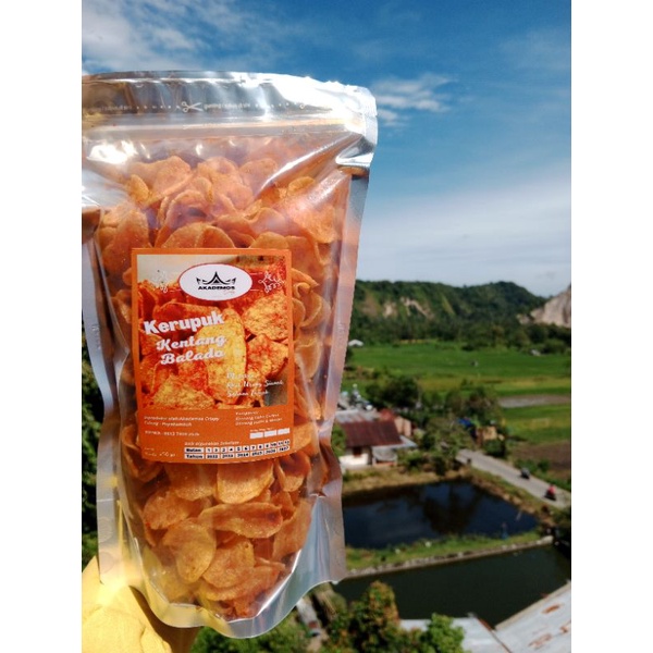 

Keripik Kerupuk Kentang Rasa Balado 250gr