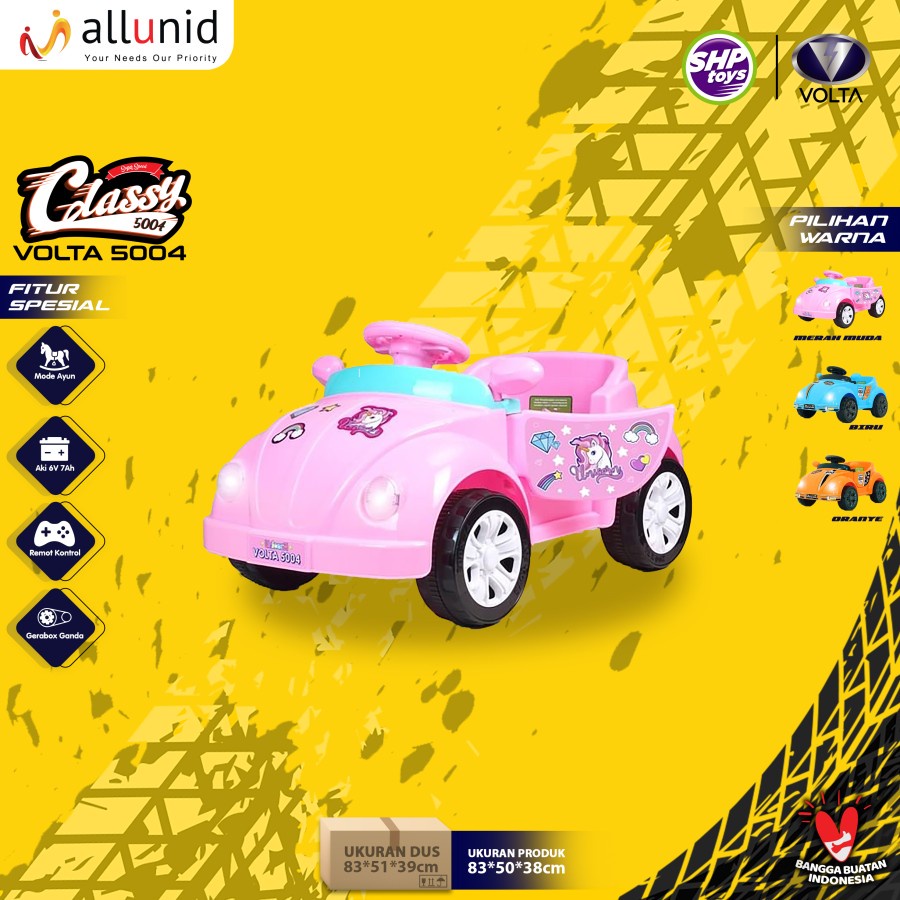 MAINAN ANAK MURAH MOBIL AKI VOLTA CLASSY 5004 - SHP TOYS