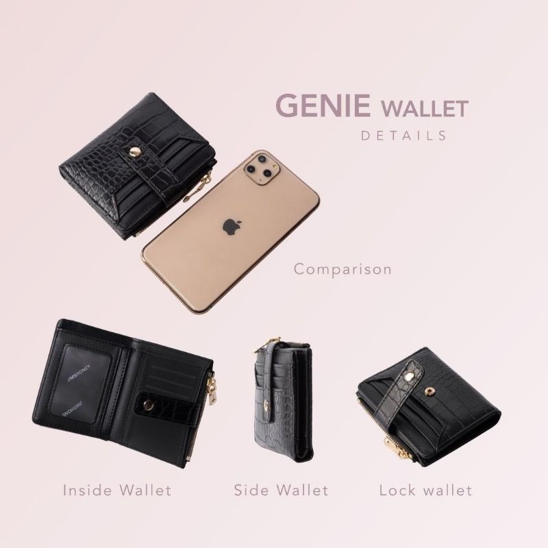 GENIE WALLET Dompet Original Premium Jimshoney Ory Dompet Lipat