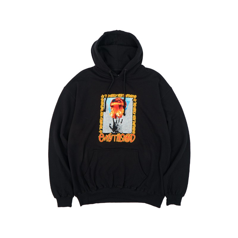 Easthood Destroyed Sweater Hoodie Hitam