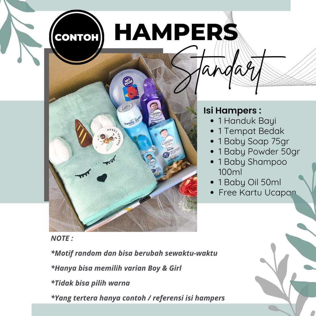 Hampers Perlengkapan Mandi Paket Kado Bayi Newborn