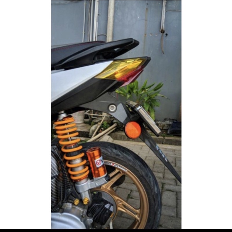 Breket Bracket Besi Reflektor Mata Kucing Kuning Bulat Merah Putih Honda C70 NMAX ADV VARIO