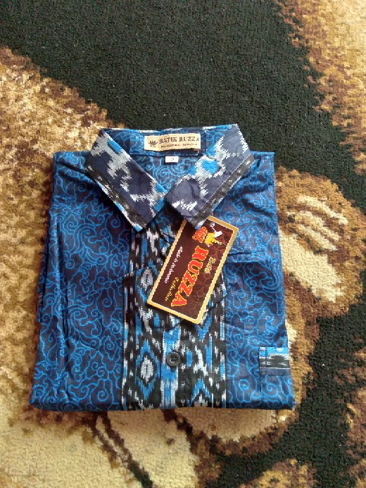 Ruzza Batik Anak Motif Mega Mendung Biru Dongket Seragam Bayi Sd Abg Remaja Tanggung