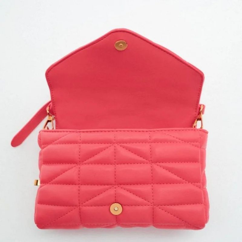 ZARA BEAD HANDLE QUILTED CROSSBODY BAG INCLUDE PAPERBAG