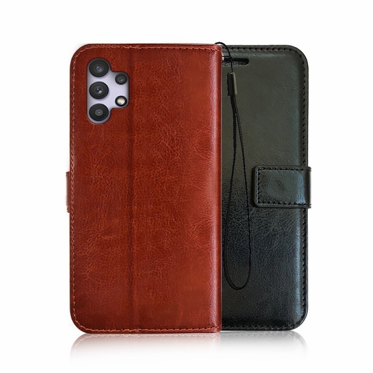 Original Flip Cover Samsung A32 Wallet Leather Case Dompet Casing