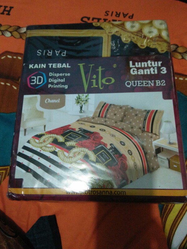 Sprei 3d Queen New Vito Motif Ch