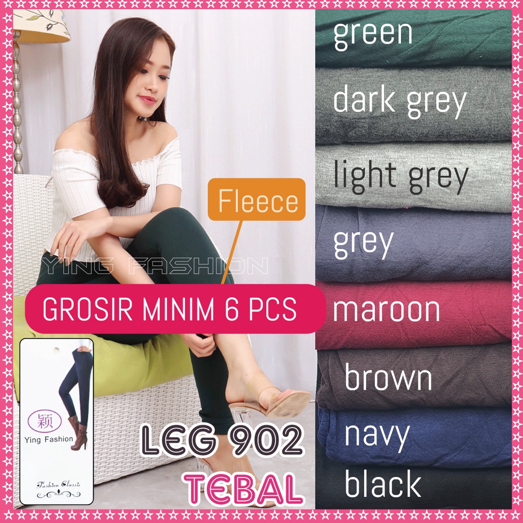 [ GROSIR ]  Legging tebal wanita / legging 902 / legging fleece tebal import wanita / legging fashion wanita / legging panjang / legging hitam