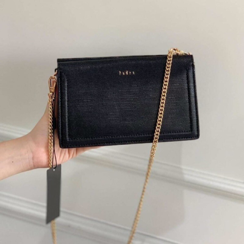 P163 Tas Selempang Tali Rantai Pedro Lizard Chain Sling Bag