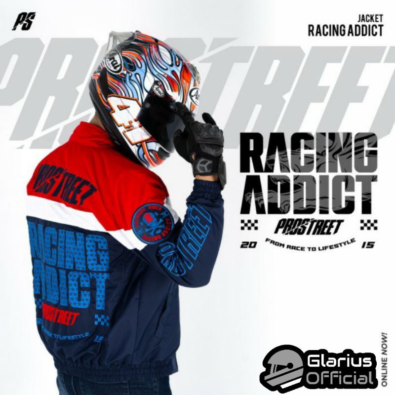 JACKET PROSTREET RACING ADDICT BLUE