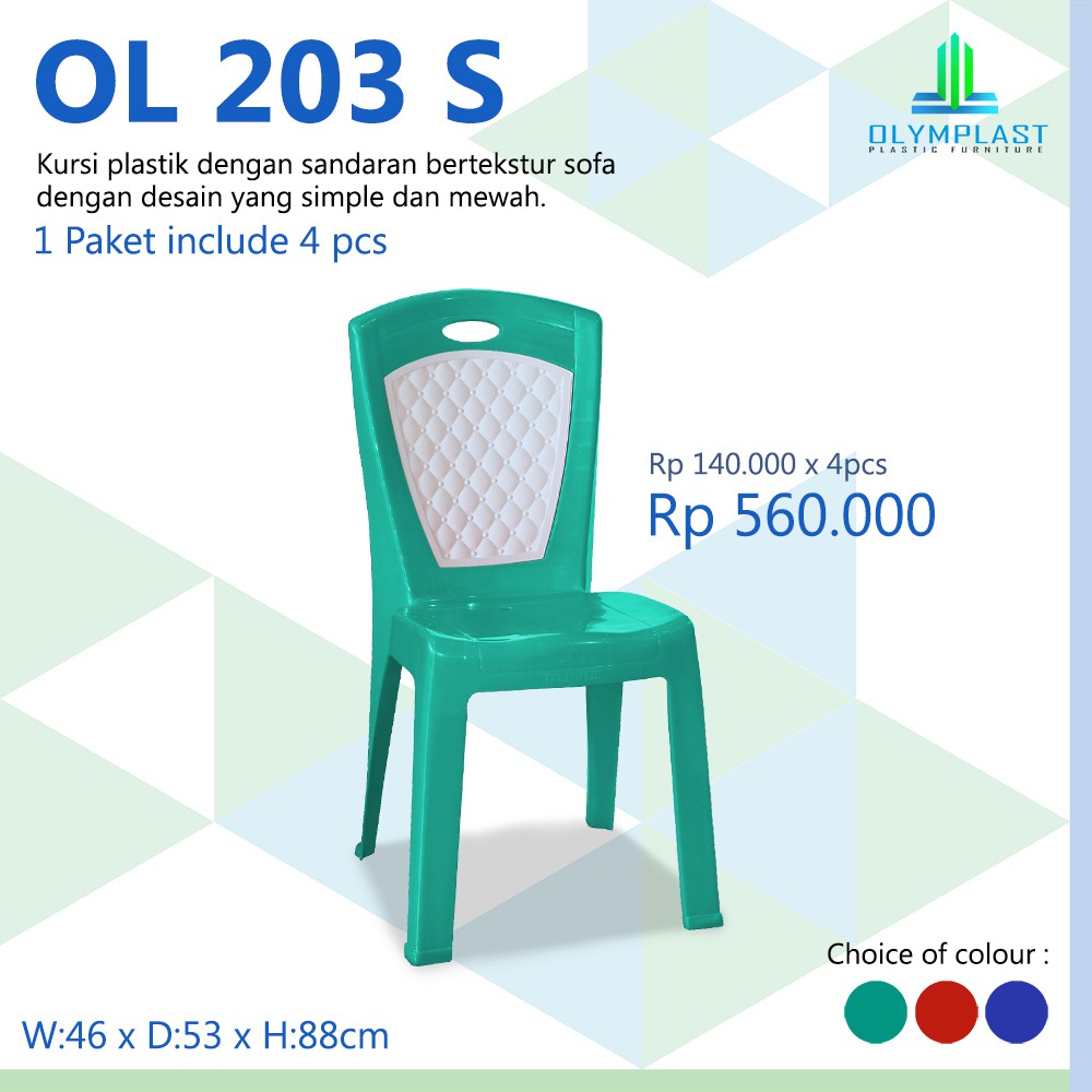 700 Koleksi Harga Kursi Plastik Merk Olymplast HD Terbaru