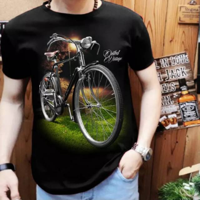 Kaos Pria Sepeda Onthel 04