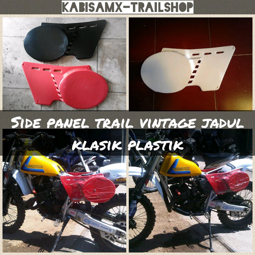 sidepanel trail jadul klasik vintage bahan plastik body trail klasik
