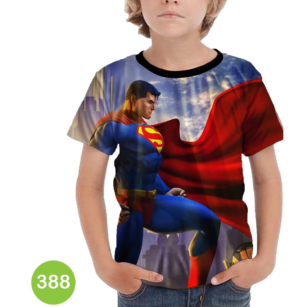 Baju Anak Superman 3D Baju Serial Kartun Anak #388