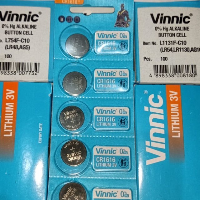 Baterai VINNIC CR 1616 Alkaline 3V