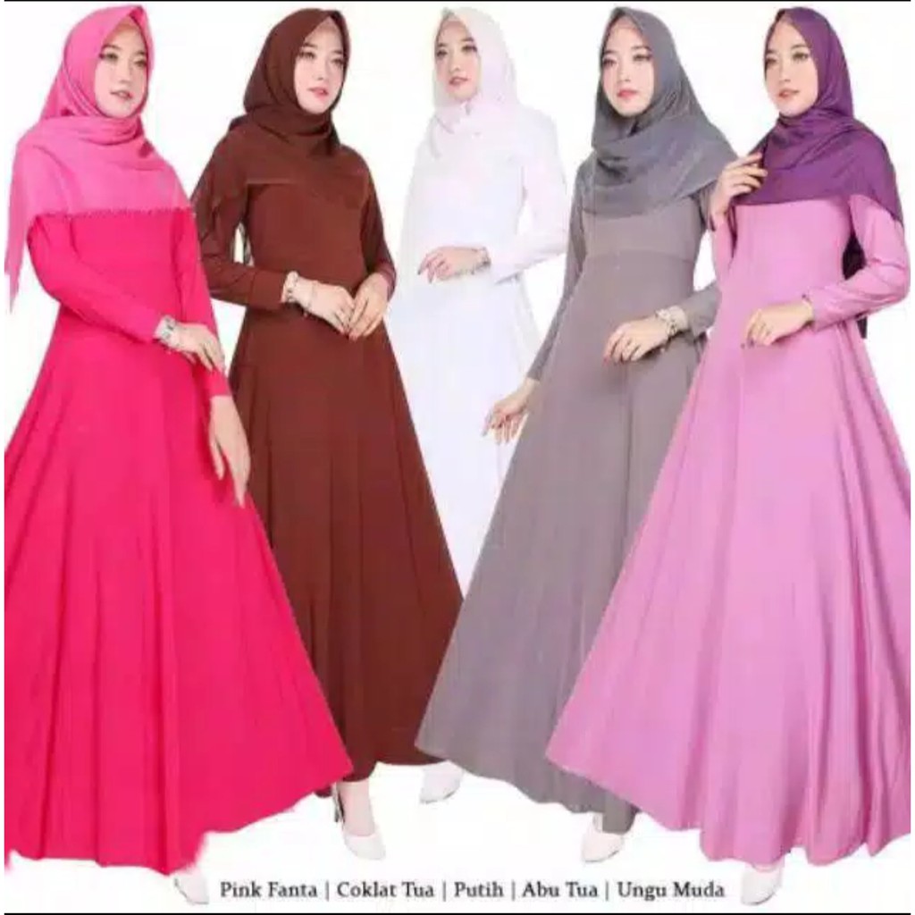 Gamis jersey TEBAL 430 GRAM ADA SAKU-1