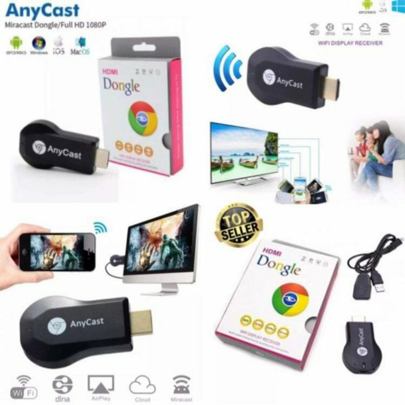 Hdmi dongle anycast packing original box tebal