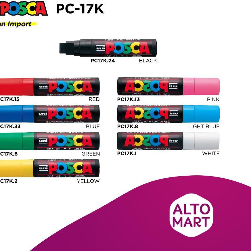 

EXCLUSIVE!UNI POSCA PC-17K 15mm Extra Broad Tip Water Based Pen|RA2