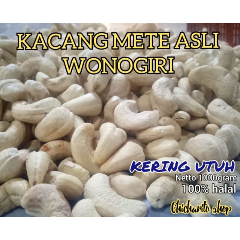 

kacang mete mede kering utuh 1000 gram asli wonogiri