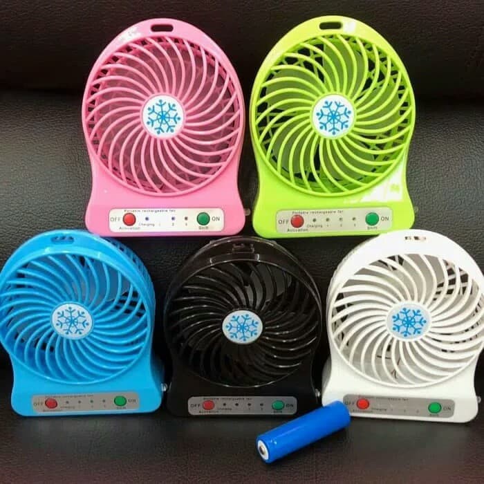 Power Bank + Kipas Angin Mini Portable / Pb Mini Fans Powerbank