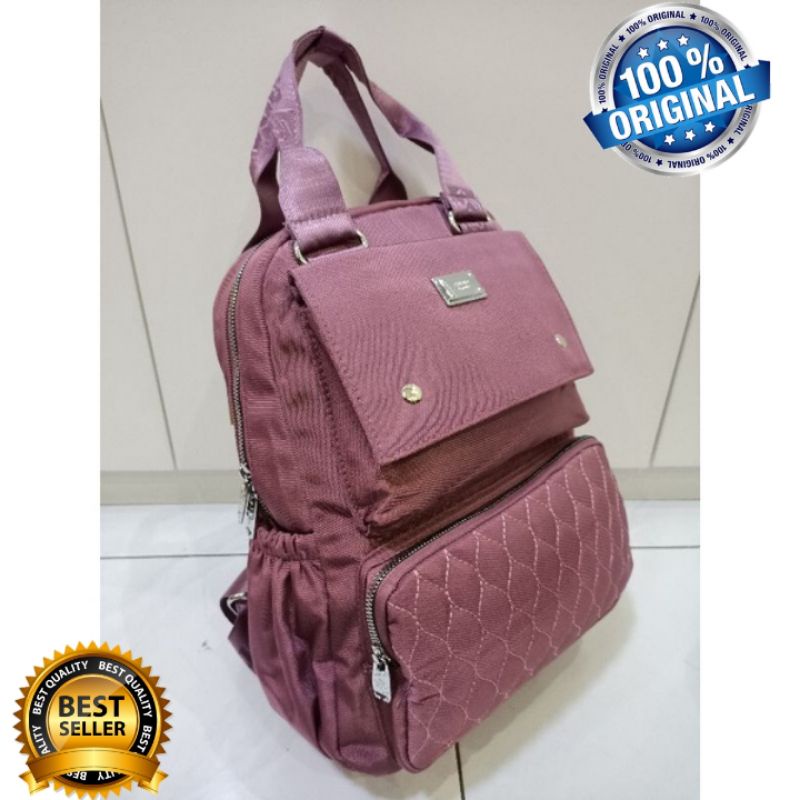 ORIGINAL Tas Ransel CHIBAO LAPTOP 14 Inch Wanita IMPORT KOREA Elegan Design Super Tebal Anti Air