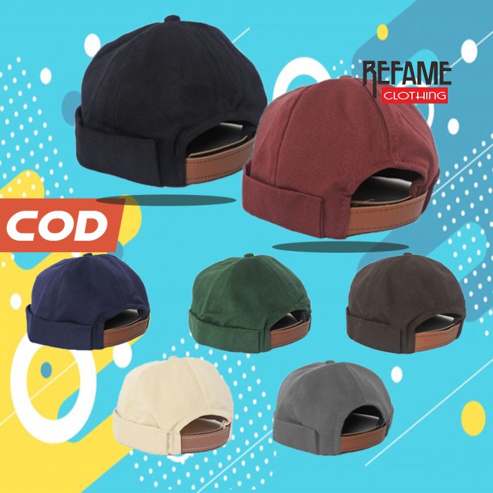 Peci Miki Hat Polos Topi UAS Premium Dewasa Mikihat Denim Jaring - Hitam